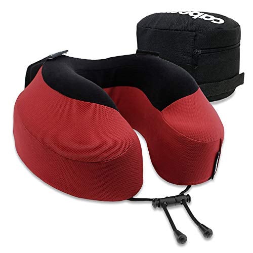 Book Cover Cabeau Evolution S3 Travel Pillow - Scientifically Best Seated Sleep - Plush Memory Foam Support - Ergonomic Design Prevents Neck Strain