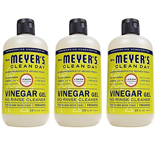 Book Cover Mrs Meyers Clean Day Vinegar Gel Cleaner, Lemon Verbena, 12 oz, pack of 3