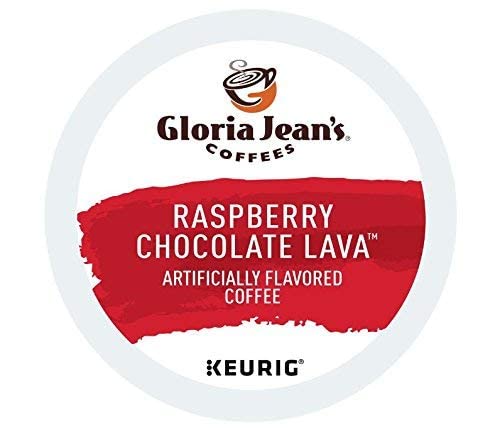 Book Cover Gloria Jean's Coffee Raspberry Chocolate Lava Keurig K-Cup Pods (24)