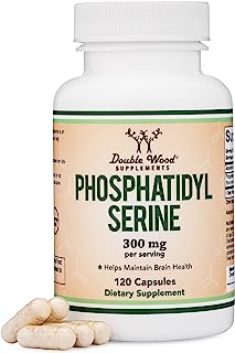 Book Cover PhosphatidylSerine 300mg Per Serving, Made in The USA, 120 Capsules (Phosphatidyl Serine Complex) by Double Wood Supplements
