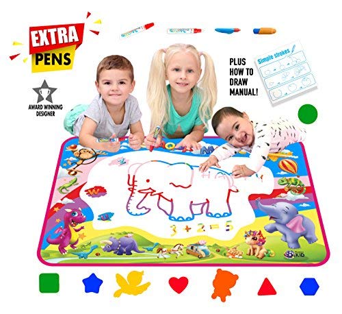 Book Cover Picasso Kid Aqua Magic Doodle Mat Extra Large XL Aquadoodle 5 Color Water Painting Drawing Kit Travel Accessories 34