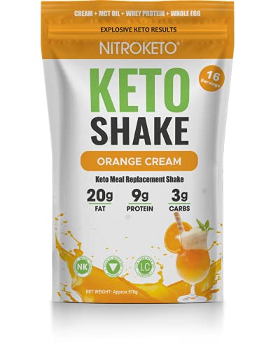 Book Cover NutriKeto KeTone Shake - Orange Cream - Low Carb/High Fat (LCHF) - Ketogenic Diet - 16 Servings