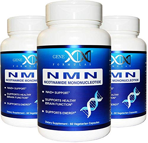 Book Cover NMN Supplement 250mg Serving 3Pack Nicotinamide Mononucleotide to Boost NAD+ Levels for DNA Repair (2X 125mg caps 60 ct per Bottle)