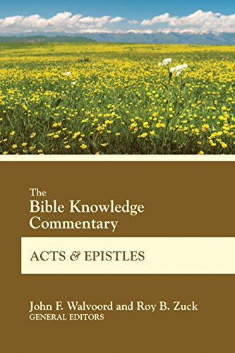 Book Cover The Bible Knowledge Commentary Acts and Epistles (BK Commentary)