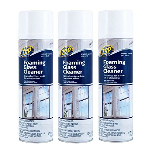 Book Cover Zep Commercial ZUFGC19 19 Oz Zep Foaming Glass Cleaner (3 pack)