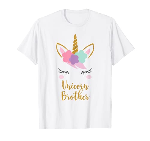 Book Cover Unicorn Brother Shirt, Brother of the Birthday Girl Gift