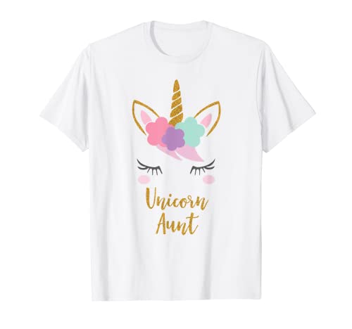 Book Cover Unicorn Aunt Shirt, Aunt of the Birthday Girl Gift