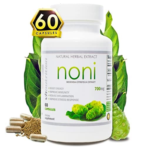 Book Cover VH Nutrition NONI Capsules | 700mg Morinda citrifolia Extract Pills | Enjoy Healthier Skin, Hair, and Nails | Potent Natural Antioxidant