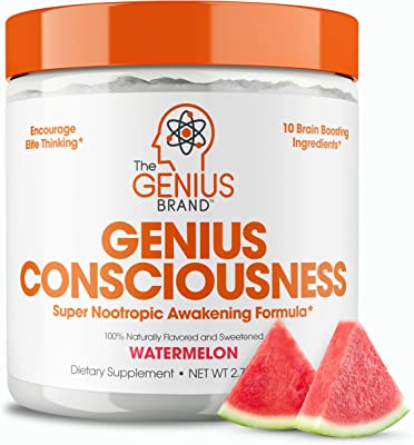 Book Cover Genius Consciousness - Super Nootropic Brain Booster Supplement - Enhance Focus, Boost Concentration & Improve Memory | Mind Enhancement with Alpha GPC & Lions Mane Mushroom for Neuro Energy & IQ