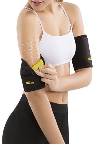 Book Cover HOT SHAPERS Hot Arms – Women's Sweat Band – Wrap – Bicep Trimmer Suit for Running, Workouts, Weight Loss, Slimming Flabby Arms – Gym Equipment, Phone Accessory (Regular)