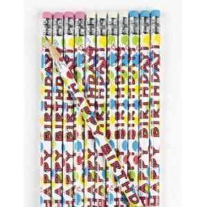 Book Cover Fun Express Wooden Happy Birthday Pencils (48 Count)