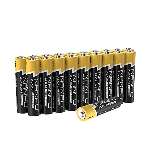Book Cover NANFU No Leakage Long Lasting AAA 20 Batteries [Ultra Power] Premium LR03 Alkaline Battery 1.5v Non Rechargeable Batteries for Clocks Remotes Games Controllers Toys & Electronic Devices ...