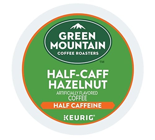 Book Cover Green Mountain Coffee Roasters Half-Caff Hazelnut Coffee Box of 18 Keurig K-Cup Pods (1 Box)