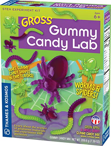 Book Cover Thames & Kosmos 550026 Gross Gummy Candy Lab: Worms and Spiders Science Experiment Kit