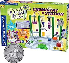 Book Cover Thames & Kosmos 642105 Ooze Labs Chemistry Station Science Experiment Kit, Multi-Color