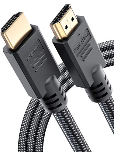 Book Cover PowerBear 4K HDMI Cable 10 ft [2 Pack] High Speed, Braided Nylon & Gold Connectors, 4K @ 60Hz, Ultra HD, 2K, 1080P Compatible | for Laptop, Monitor, PS5, PS4, Xbox One, Fire TV, Apple TV & More