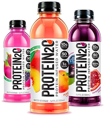 Book Cover Protein2o Low Calorie Protein Infused Water, 10g Whey Protein Isolate, Variety Pack (16.9 Oz, Pack Of 12)