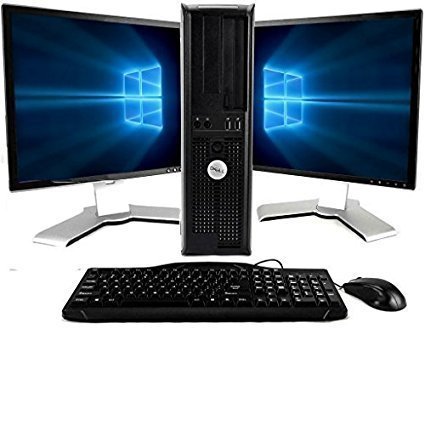 Book Cover Dell Optiplex Windows 10 Professional Edition, Core 2 Duo 3.0GHz, 8GB, 2TB, with Dual 22in LCD Monitors (Brands may vary) (Renewed)