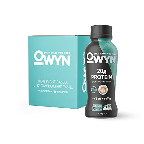 Book Cover OWYN, Vegan Protein Shake, Cold Brew Coffee,12 Fl Oz (Pack of 4), 100-Percent Plant-Based, Dairy-Free, Gluten-Free, Soy-Free, Tree Nut-Free, Egg-Free, Allergy-Free, Vegetarian, Kosher