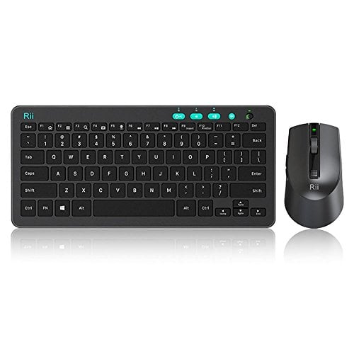 Book Cover Rii RKM709 2.4 Gigahertz Ultra-Slim Wireless Keyboard and Mouse Combo, Multimedia Office Keyboard for PC, Laptop and Desktop,Business Office