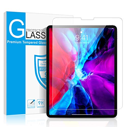 Book Cover iPad Mini 4 Screen Protector Ultra Sensitive/High Definition/Tempered Glass Screen Protector for iPad Mini 4,Compatible with Face ID&Apple Pencil[Easy to Install]…