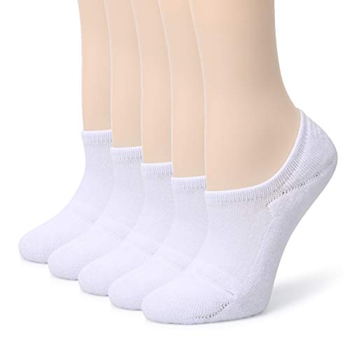 Book Cover Leotruny Women's Cushion Sweat-absorbent Breathable Soft Athletic No Show Socks