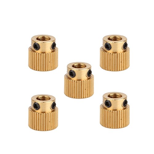 Book Cover Creality 3D Printer Parts 5PCS Brass Extruder Wheel 40 Teeth Drive Gear for CR-10.CR-10S,S4,S5,Ender 3,Ender 3 Pro,Ender 3 V2