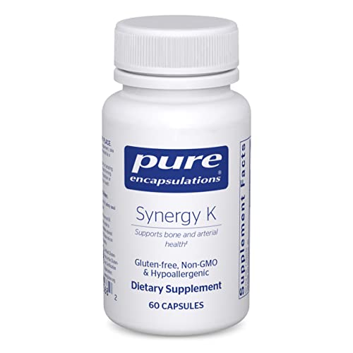 Book Cover Pure Encapsulations Synergy K | Supplement with Vitamin K1, K2, and D3 to Support Bones, Blood Vessels, Vascular Elasticity, and Calcium Utilization* | 60 Capsules