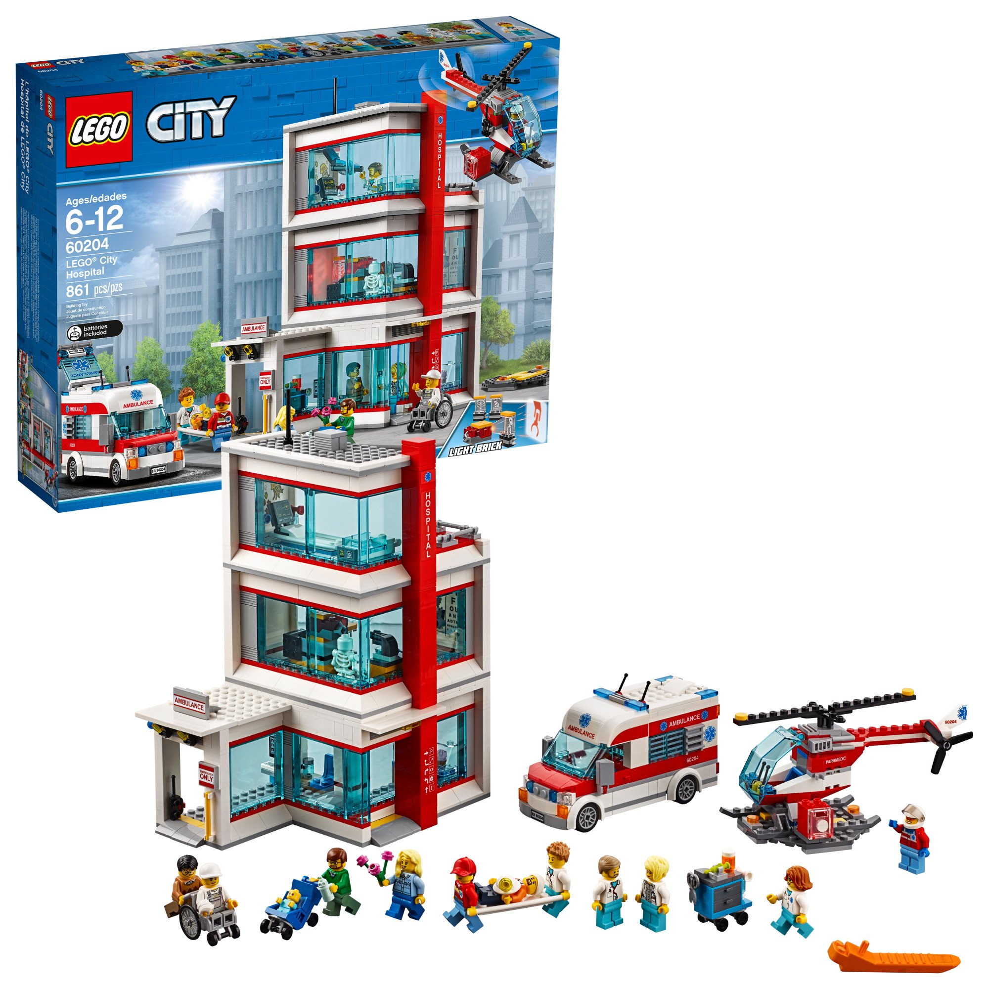 Book Cover LEGO City Hospital 60204 Building Kit (861 Pieces) (Discontinued by Manufacturer)