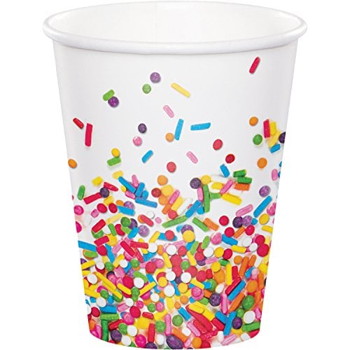 Book Cover Creative Converting Confetti Sprinkles Cups, 24 ct