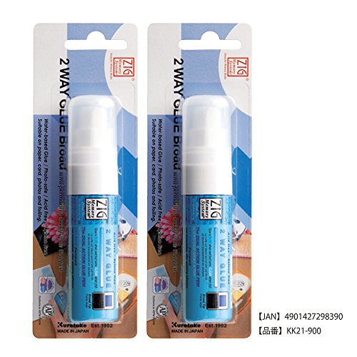 Book Cover Kuretake Memory System Two Way Glue Pen, Carded, Jumbo Tip (Double Pack)