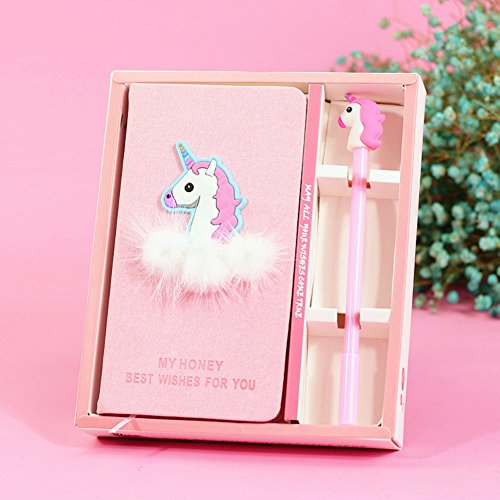 Book Cover DPIST Unicorn Journal Gel Pens Set －Lovely Birthday Gifts for Girls of All Ages: 3 4 5 6 7 8 9
