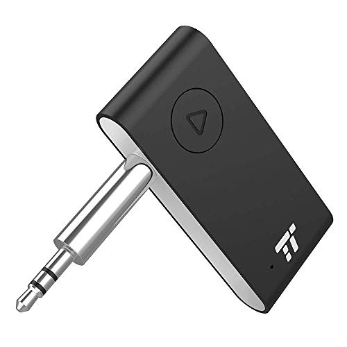 Book Cover TaoTronics Bluetooth AUX Adapter, AptX Low Latency Bluetooth Receiver, 15 Hour Hands-Free Bluetooth Car kit, Wireless Audio Bluetooth 4.2 Car Adapter, Auto on Once Plugged to Power(CVC 6.0)
