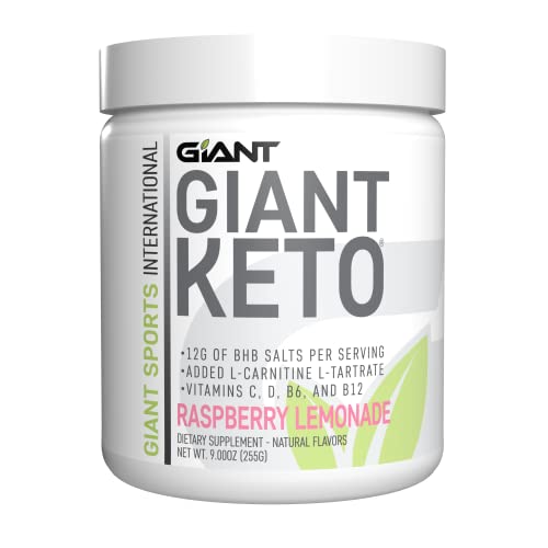 Book Cover Giant Keto-Exogenous Ketones Supplement - Beta-Hydroxybutyrate Keto Powder Designed to Support Your Ketogenic Diet, Boost Energy and Burn Fat in Ketosis - Raspberry Lemonade - 15 Servings â€¦