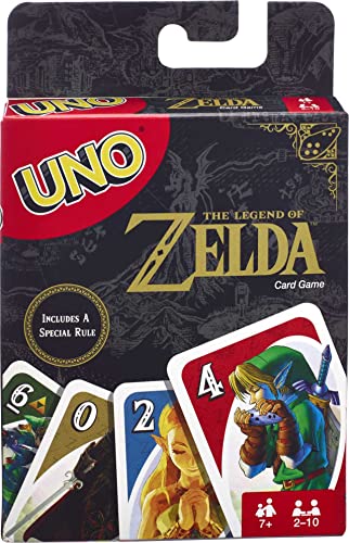 Book Cover UNO the Legend of Zelda Card Game for Family Night with Graphics From the Legend of Zelda & Special Rule