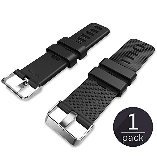 Book Cover Band Extender for Fitbit Charge 2 / Charge 3 / Charge HR/Charge/Versa with 2-Pack Fastener Ring,TUSITA TPE Wristband Strap Accessories- Designed for Larger Size Wrists or Ankle Wear,Buckle Closure