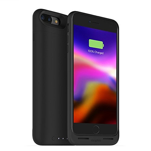 Book Cover Mophie Juice Pack Wireless - Charge Force Wireless Power - Wireless Charging Protective Battery Pack Case for iPhone 7 Plus and 8 Plus â€“ Black