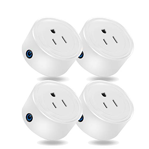 Book Cover Martin Jerry Mini Smart Plug Compatible with Alexa and Google Home, Smart Home Devices, No Hub Required, Easy Installation and App Control as Smart Switch Timing (Round) (4Pack)