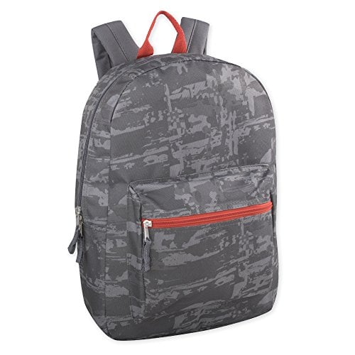 Book Cover Trailmaker Boys' Printed Backpack (Gray)