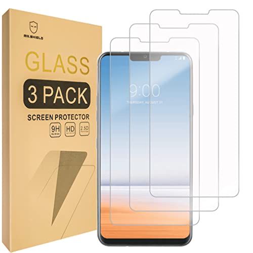 Book Cover Mr.Shield [3-PACK] Designed For LG G7 ThinQ [Tempered Glass] Screen Protector [Japan Glass With 9H Hardness] with Lifetime Replacement