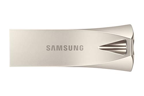 Book Cover SAMSUNG BAR Plus 256GB - 400MB/s USB 3.1 Flash Drive Champagne Silver (MUF-256BE3/AM)