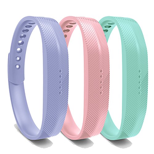 Book Cover BeneStellar 12 Colors Bands for Fitbit Flex 2, Replacement Bracelet Strap Band for Fitbit Flex 2