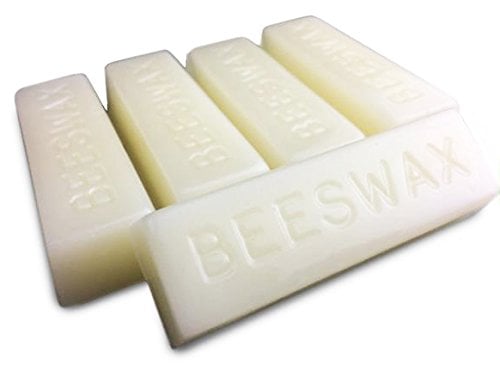 Book Cover White Beeswax Bars - Organic - 5 Bars - 5 Ounces - by EarthWise Aromatics
