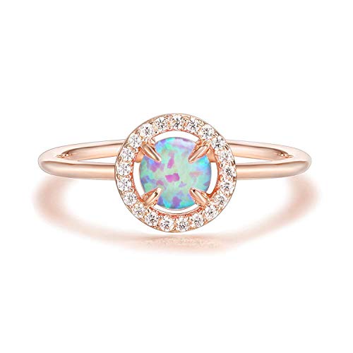 Book Cover PAVOI 14K Gold Plated Opal Ring, Adjustable | Gold Rings for Women