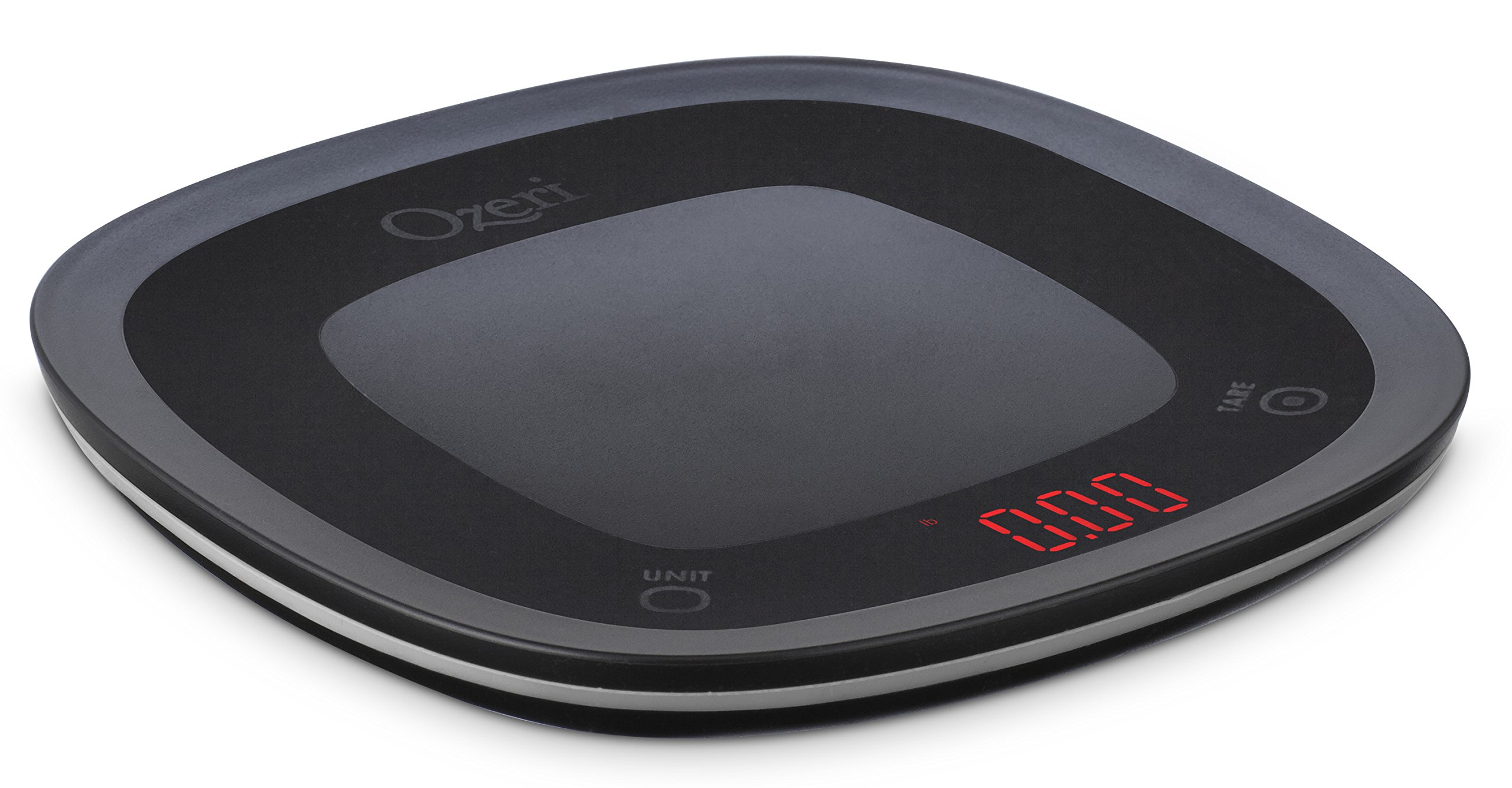 Book Cover Ozeri Touch Waterproof Digital Kitchen Scale Washable and Submersible, Small, Black