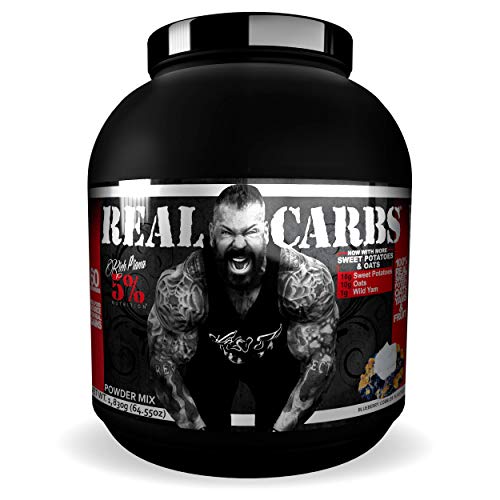 Book Cover Rich Piana 5% Nutrition Real Carbs | Real Food Complex Carbohydrate Powder, Long-Lasting Low Glycemic Energy for Pre-Workout/Post-Workout Recovery Meal | 65.6 oz, 60 Servings (Blueberry Cobbler)