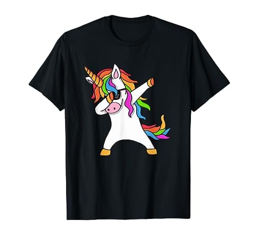 Book Cover Dabbing Unicorn T-Shirt - Unicorn Dab T-Shirt - Unicorn Gift T-Shirt