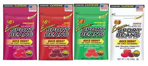 Book Cover Jelly Belly Extreme Sport Beans Bundle of Four 1 Oz Bags (Pomegranate, Cherry, Watermelon, Assorted)