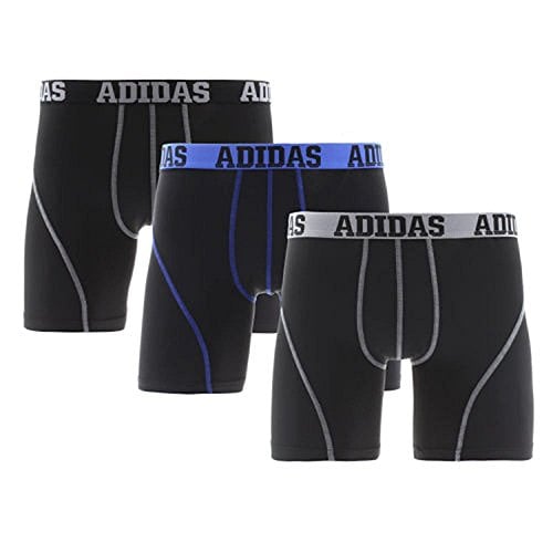 Book Cover Adidas Men's Climalite Performance Boxer Brief Underwear (3-Pack)