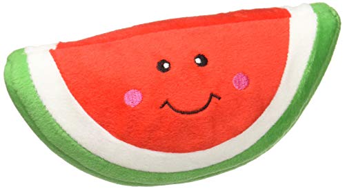 Book Cover ZippyPaws - NomNomz Plush Squeaker Dog Toy For The Foodie Pup - Watermelon